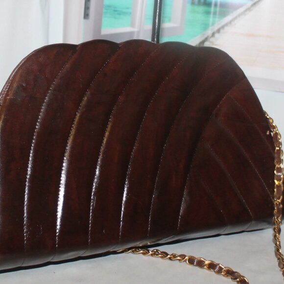 Vintage Mr Joy Italy Quilted Leather Shoulder Purse + Intricco Woven Wallet Set - Picture 5 of 9